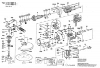 Bosch 0 601 324 003  Angle Grinder 220 V / Eu Spare Parts
